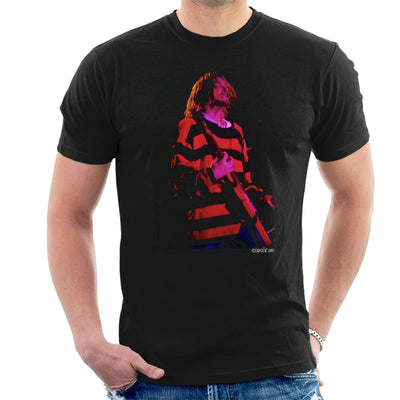 Kurt Cobain Nirvana Guitar Men's T-Shirt - FotoGrafica