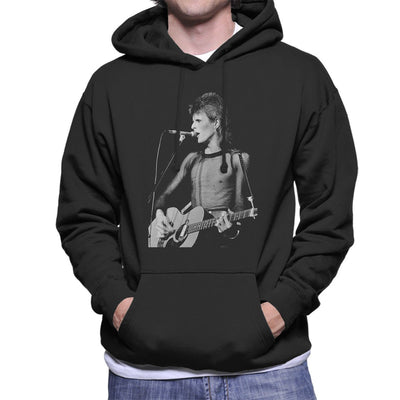 David Bowie Ziggy Stardust Guitar Hammersmith Odeon 1973 Men's Hooded Sweatshirt - FotoGrafica