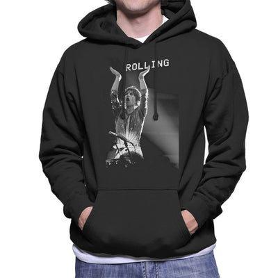 The Rolling Stones Mick Jagger Rotterdam 1973 Men's Hooded Sweatshirt - FotoGrafica