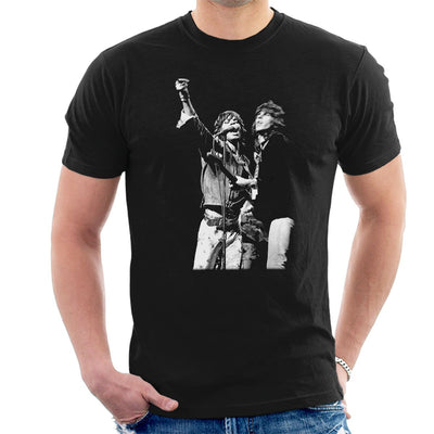 The Rolling Stones Mick Jagger Keith Richards Rotterdam 1973 Men's T-Shirt - FotoGrafica