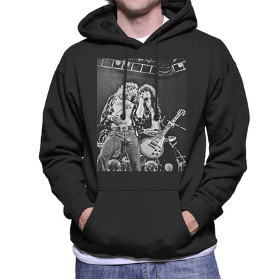 Robert Plant Jimmy Page Led Zeppelin Earls Court 24th May 1975 Men's Hooded Sweatshirt - FotoGrafica