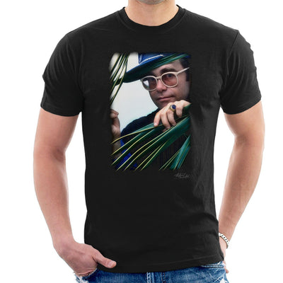 Elton John Peeping Signet Ring Men's T-Shirt - FotoGrafica