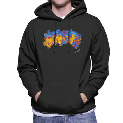 Pink Floyd Ruskin Park Shoot Floral Blue 1967 Men's Hooded Sweatshirt - FotoGrafica