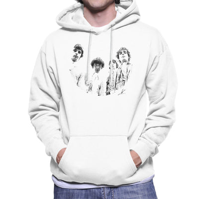 Pink Floyd Ruskin Park Shoot 1967 Black And White Men's Hooded Sweatshirt - FotoGrafica