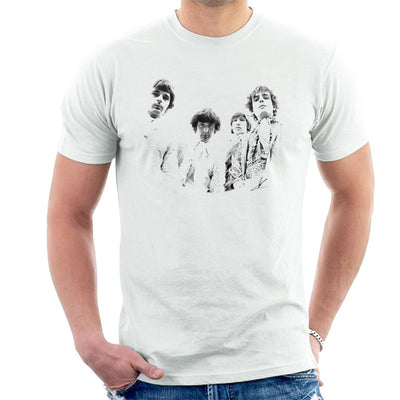 Pink Floyd Ruskin Park Shoot 1967 Black And White Men's T-Shirt - FotoGrafica