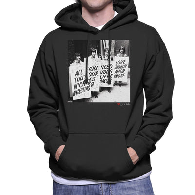 The Beatles All You Need Is Love Abbey Road Studios 1967 Men's Hooded Sweatshirt - FotoGrafica