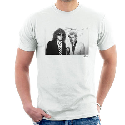 Billy Idol With Ian Hunter From Mott The Hoople Men's T-Shirt - FotoGrafica