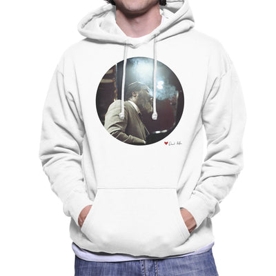 Thelonious Monk Performing At Ronnie Scotts London 1969 White Hooded Sweatshirt