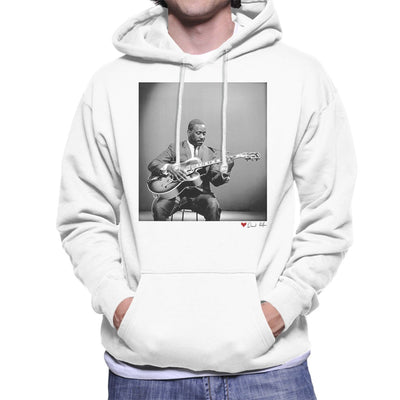 Wes Montgomery Playing Guitar 1964 White Hooded Sweatshirt