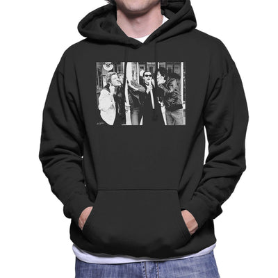 The Damned Outside Stiff Records 1977 Men's Hooded Sweatshirt - FotoGrafica