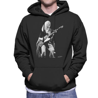 Johnny Winter Gibson Firebird 1974 Men's Hooded Sweatshirt - FotoGrafica